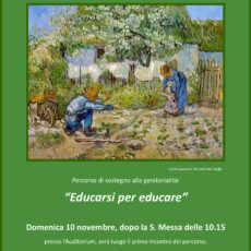 Educarsi per educare