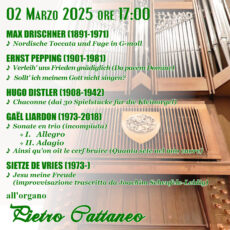 Vespro d’Organo marzo